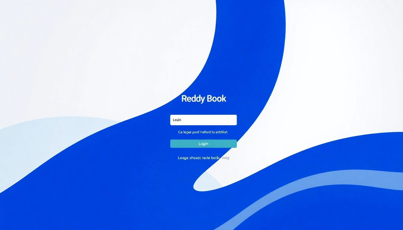 Reddy Book Login page showing clean form with username and password fields, emphasizing secure access and user-friendly design for seamless login experience.