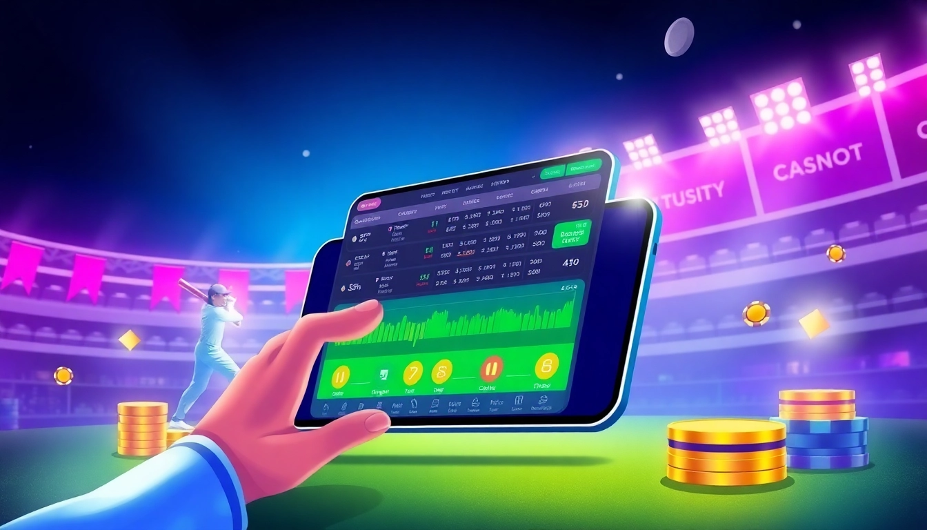 The Reddy Book Club featured on a modern betting app with cricket and casino icons, showcasing a secure and engaging online betting environment for users.